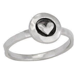 Sterling Silver Heart Ring - RTM3849