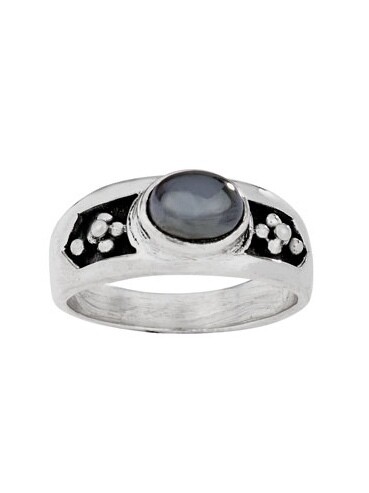 Sterling Silver Hematite Ring - RTM4319