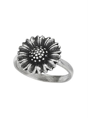 Sterling Silver Sunflower Ring - RTM3391