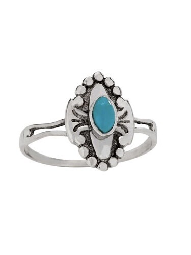 Sterling Silver Turquoise Plaque Ring - RTM4312