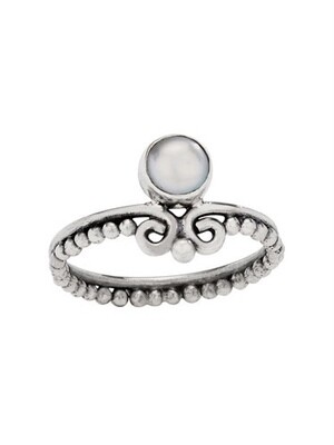 Sterling Silver Pearl Flourish Ring - RTM4387