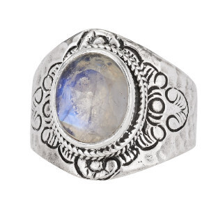 Sterling Silver Rainbow Moonstone Ring - RTM3917