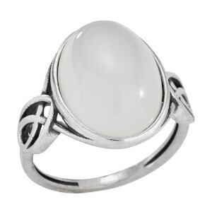 Sterling Silver Moonstone Knotted Ring - RTM3773