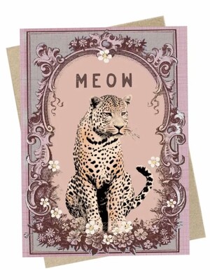 Meow Small Greeting Card - PAC198
