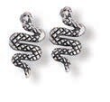 Sterling Silver Textured Snake Posts - P5479