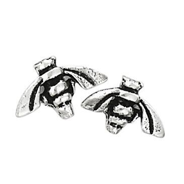 Sterling Silver Bee Post Earrings - P3155