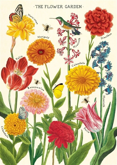 Flower Garden Poster  - 20” X 28” - #103