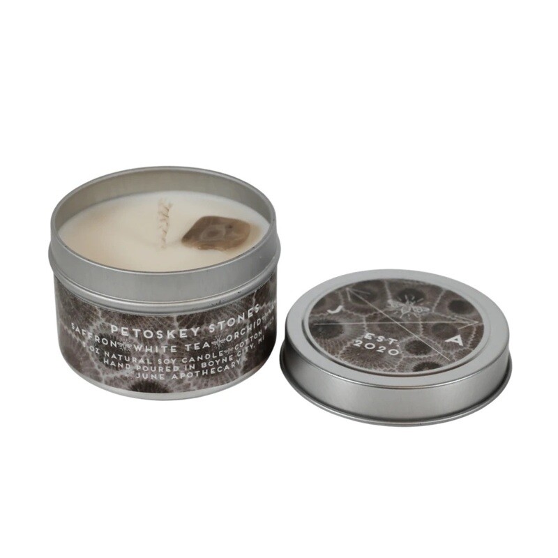 Petoskey Stone 4oz Travel Candle - JNA1