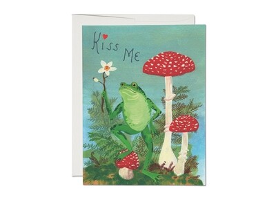 Kiss Me Frog Greeting Card - RC110
