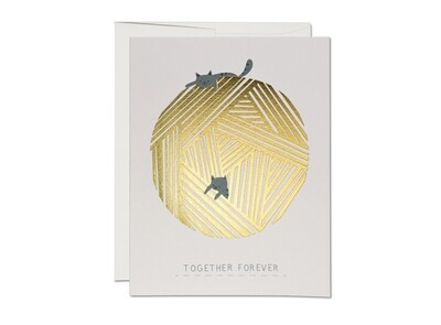 String Cats - Together Forever Greeting Card - RC97
