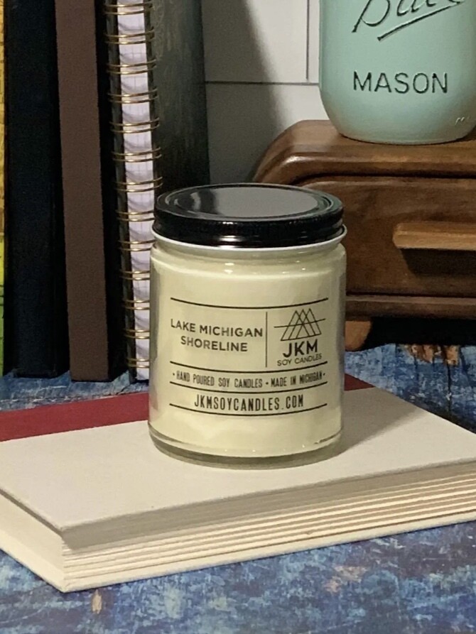 Lake Michigan Shoreline 9 oz Soy JKM Candle 