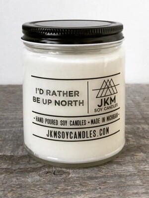 I’d Rather Be Up North 9 oz Soy JKM Candle 