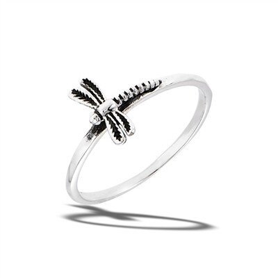 Sterling Silver Dragonfly Ring - RW2021