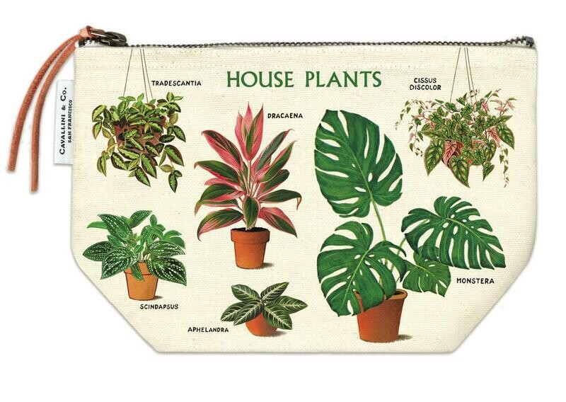 House Plants Vintage Pouch