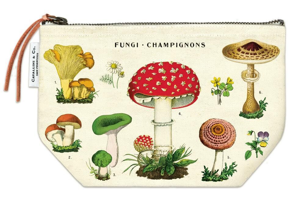Mushrooms Vintage Pouch