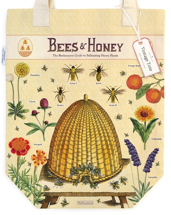 Bees & Honey Canvas Tote Bag