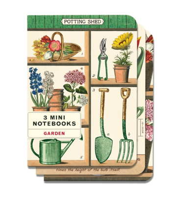Set of 3 Mini Gardening Notebooks - CNB-GAR