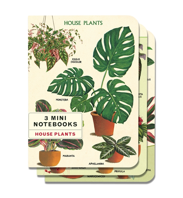Set of 3 Mini House Plants Notebooks - CNB-HOU