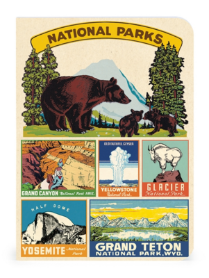 Set of 3 Mini National Parks Notebooks - CNB-NAT