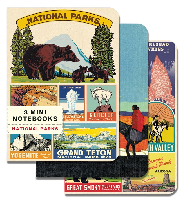 Set of 3 Mini National Parks Notebooks - CNB-NAT