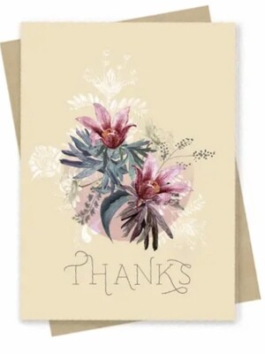 Thanks Blossom Small Greeting Card - PAC170