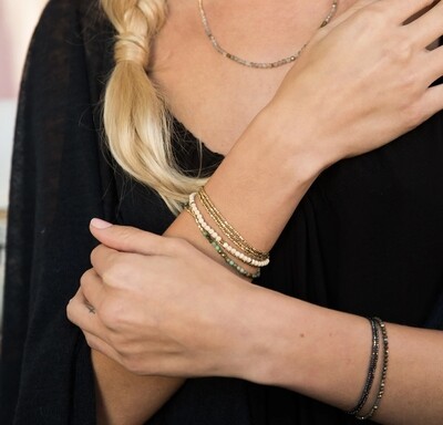 Delicate Stone Wrap Bracelets