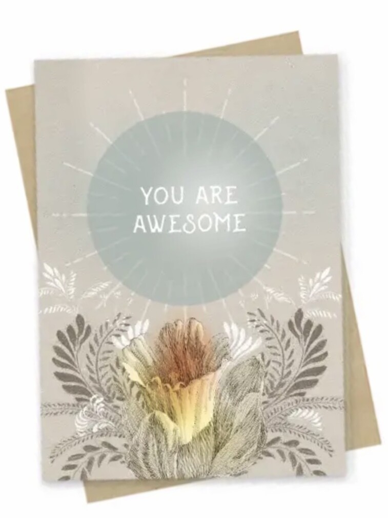 You Are Awesome Small Greeting Card - PAC176