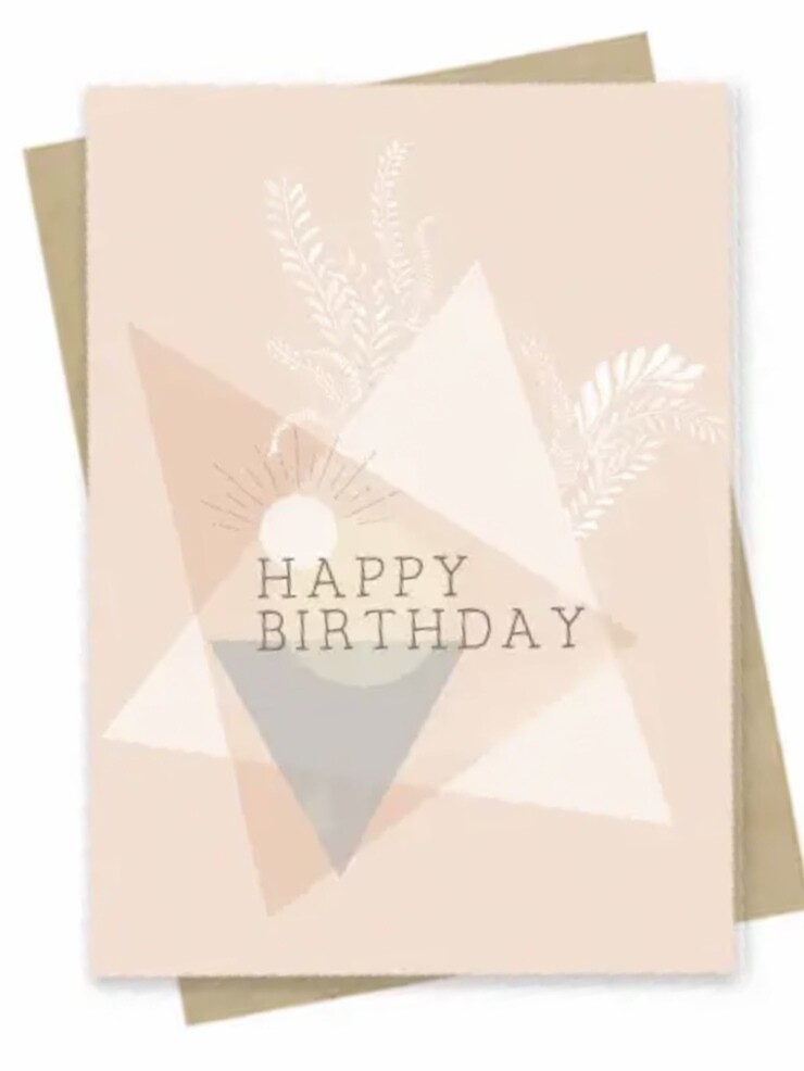 Geo Birthday Small Greeting Card - PAC171