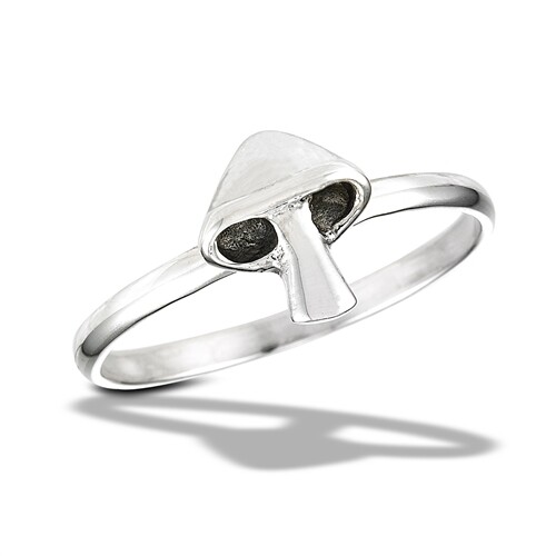 Sterling Silver Flying Solo Mushroom Ring - RW2289