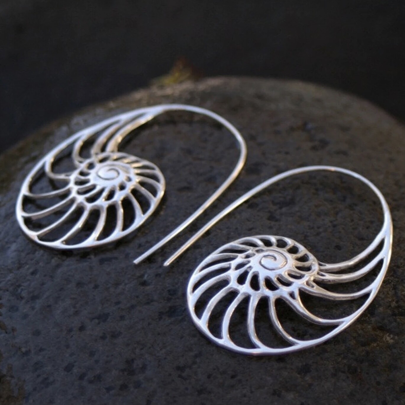 Nautilus Earring in Sterling Silver - IBE63