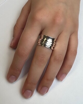 Sterling Silver Wide Spinner Ring - RB58