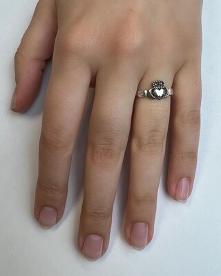 Sterling Silver Claddagh Ring - RW2416