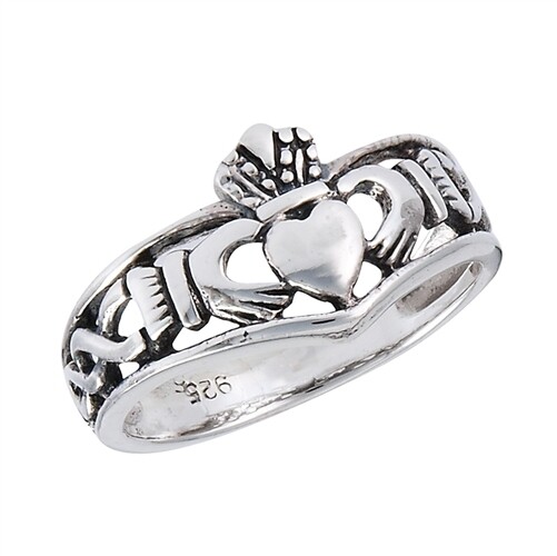 Sterling Silver Claddagh Ring - RW2530