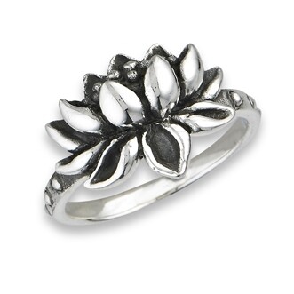 Sterling Silver Lotus Ring - RW2825