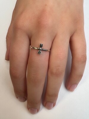 Sterling Silver Dragonfly Ring - RW2021