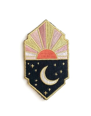 Sun & Moon Embroidered Patch - AQPA25