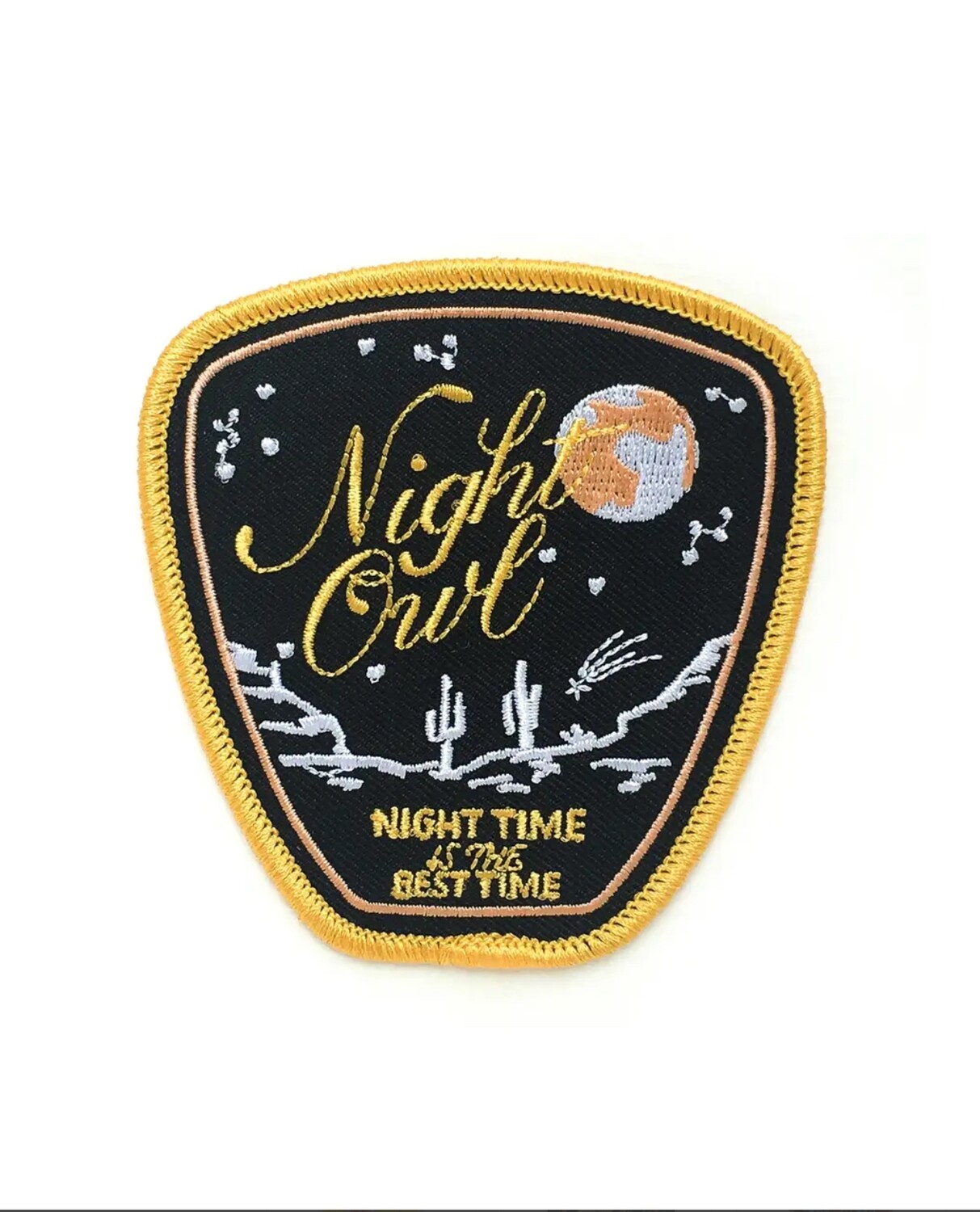 Night Owl Embroidered Patch - AQPA18