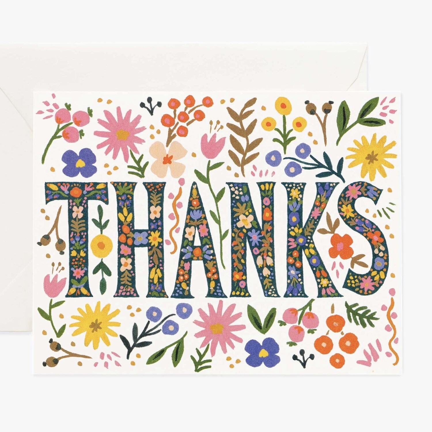 Floral Thanks Greeting Card - Rifle Paper Co. RPC176