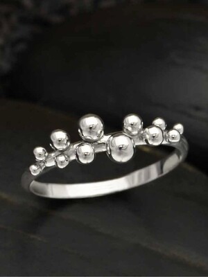 Sterling Silver Dewdrops Ring - NR225