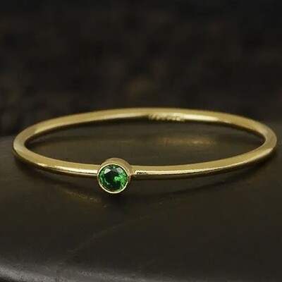 May Gold Filled Birthstone Ring - NR205