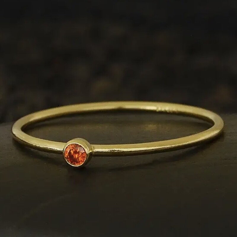 July Gold Filled Birthstone Ring - NR207