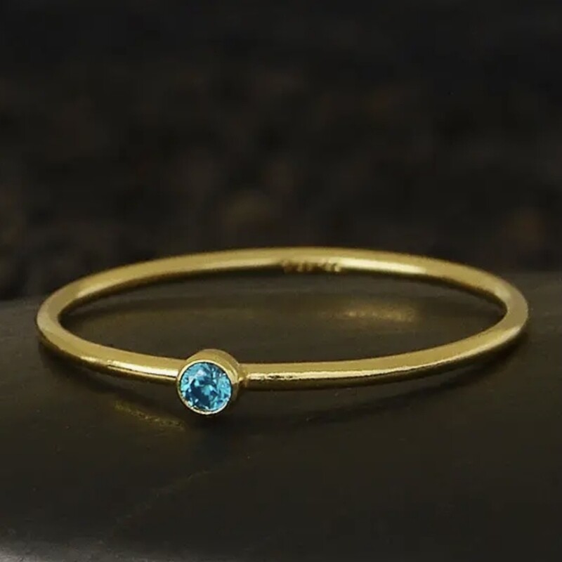 September Gold Filled Birthstone Ring - NR209