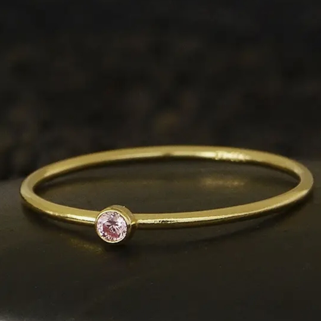 October Gold Filled Birthstone Ring - NR210