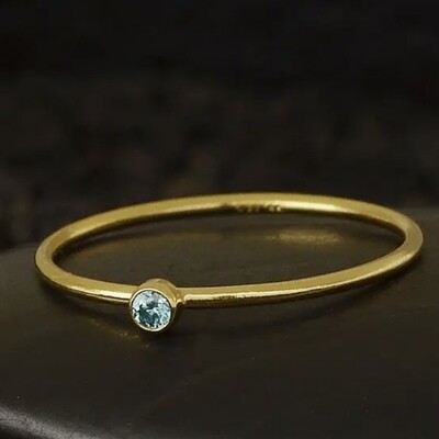 December Gold Filled Birthstone Ring - NR212