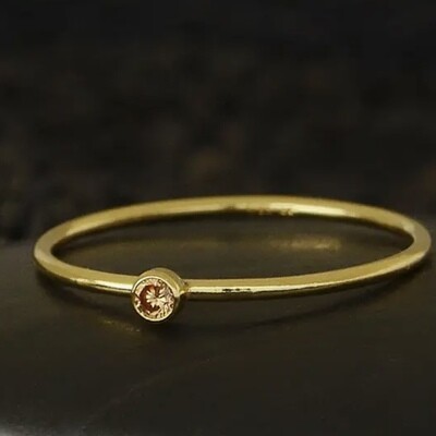 November Gold Filled Birthstone Ring - NR211