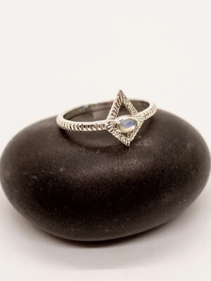 Sterling Silver Opal Starlight Ring - RB70