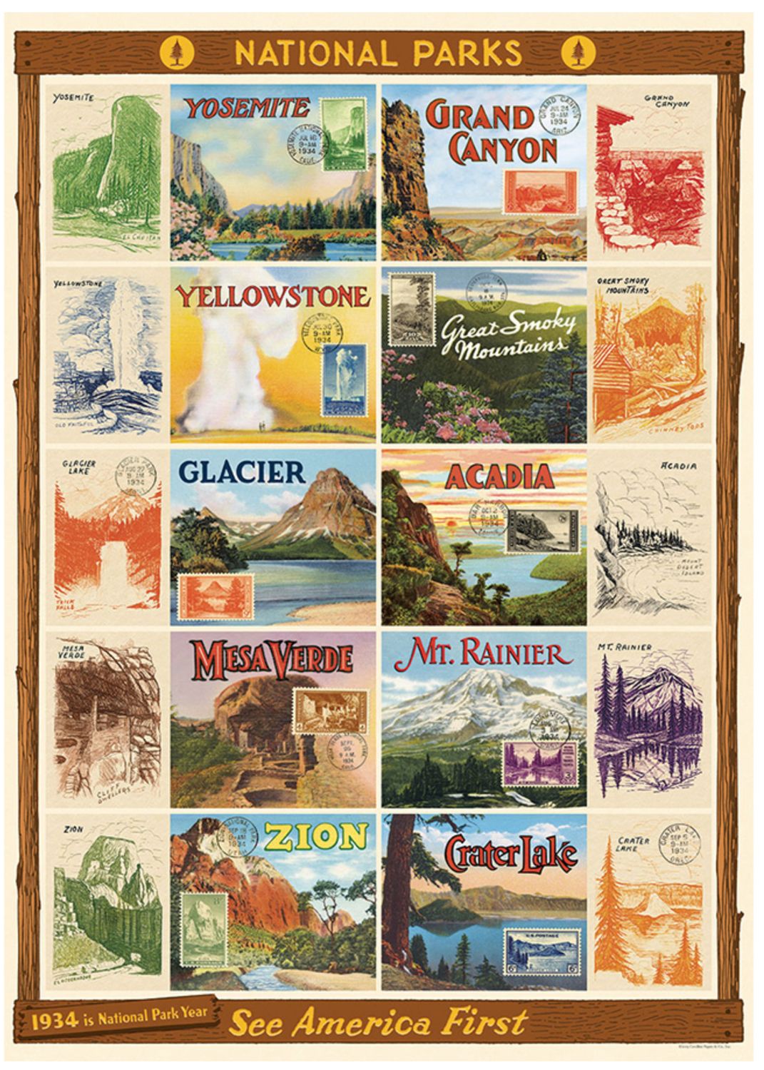 National Parks 2 Poster  - 20” X 28” - #404