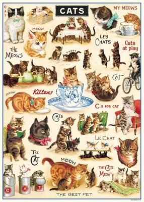 Vintage Cats 2 Poster  - 20” X 28” - #325