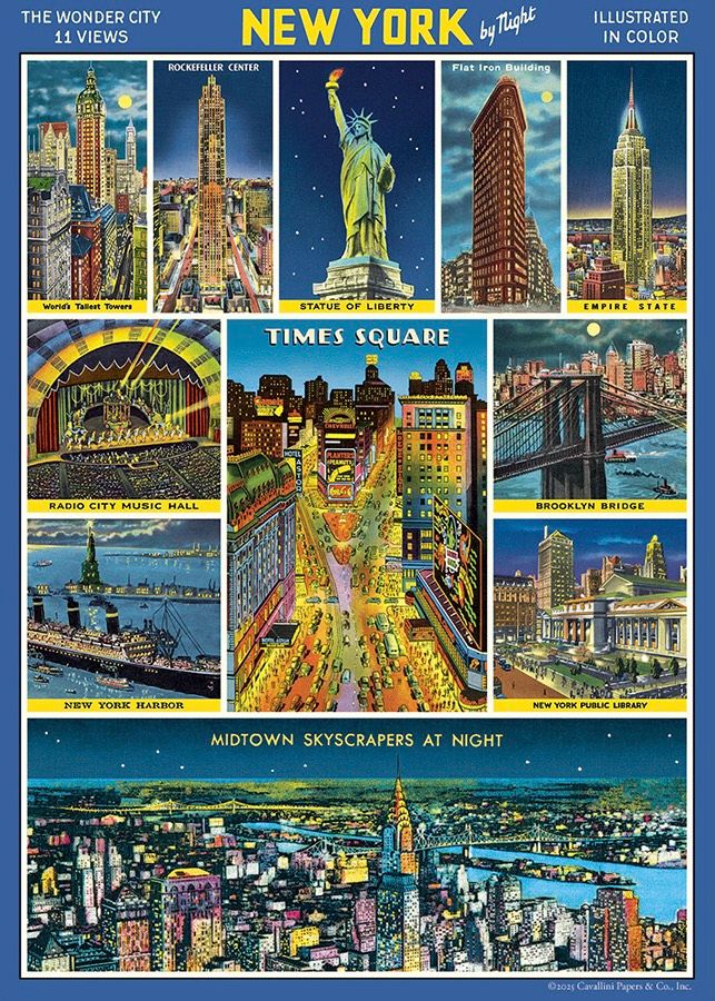 New York City by Night Poster  - 20” X 28” - #420