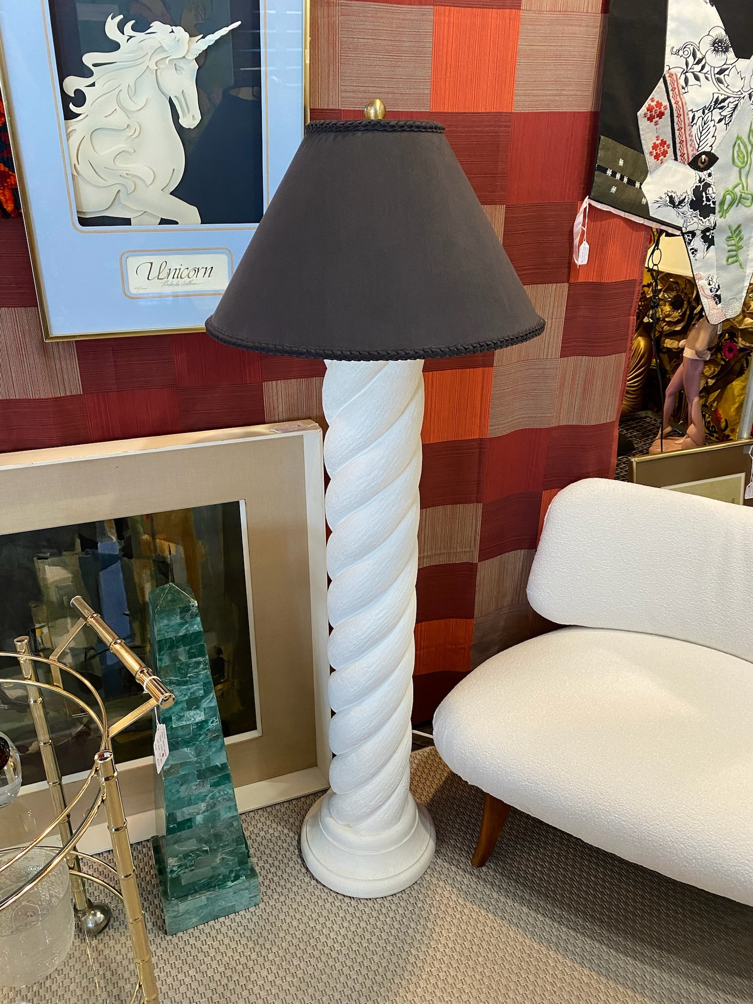 Vintage Plaster Spiral Floor Lamp – Shop Vintage